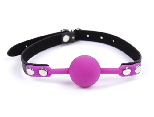 Soft silicon suckable ball gag - suckable,