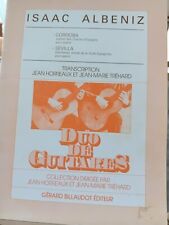 Albeniz Cordoba and Sevilla for two guitars duets Transcription by Horreaux