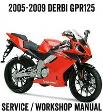 2005-2009 Derbi GPR125 GPR 125 2t 2stroke Workshop Service Manual PDF File