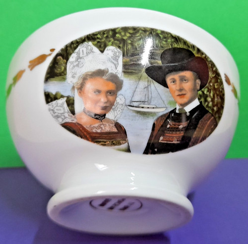 French bowl vtg - porcelain, cafe