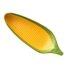  Ceramic Corn Cob Holders Corn Dish Non Slip Bottom Appetizer Plates Sushi