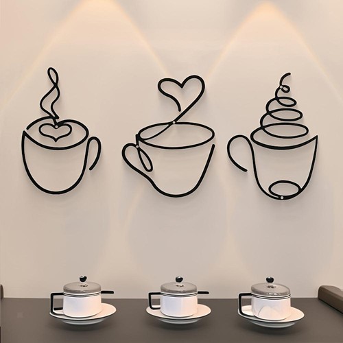 3pcs coffee cup - 3pcs, decor