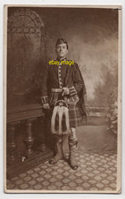 Military Postcard WW1 Scottish Soldier Davidson, SEAFORTH HIGHLANDERS