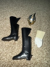 Vintage Action Man 40th Helmet For Action Soldier The Life Guards Spares Boots