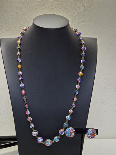 Vintage millefiori glass - millefiori, bead