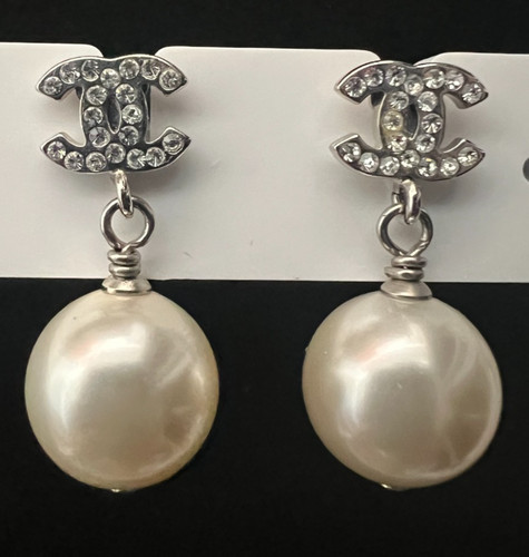 Authentic chanel silver tone - authentic,