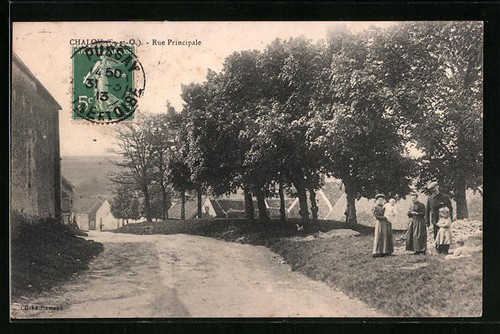 Old postcard chalou - postcard, chalou,