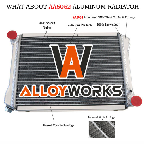 Row aluminium radiator for - 3,