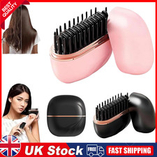 Hair Straightener Brush - Rechargeable & Cordless Mini Hair Straightener Comb ✧