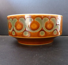 1 x Vintage Hornsea Pottery Bowls 1976, Brown & Green, 12.8cm