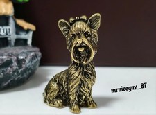 A Vintage Brass Schnauzer Dog