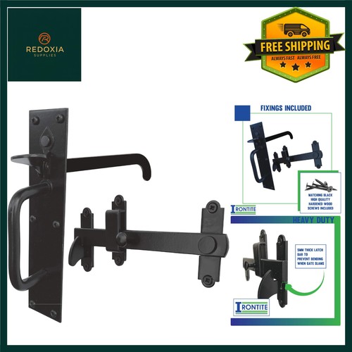 Heavy duty black suffolk gate - black,