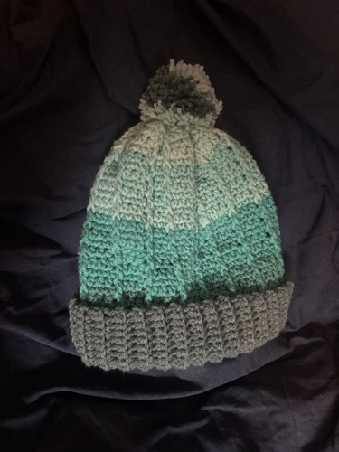 Handmade crochet bobble hat - crochet,