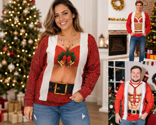 Unisex christmas jumper santa - unisex,
