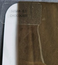 Gio Susan Heel Fully Fashioned Seamed Stockings 9.5  Chocolate Brand New