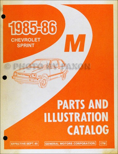 1986 chevrolet sprint - 1986,