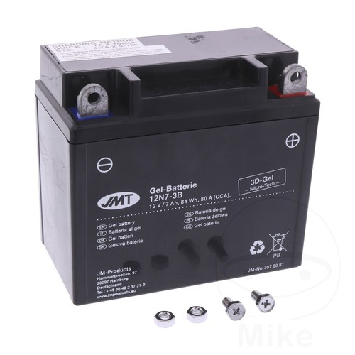 Jmt battery 12n7 gel 137 - 12n7-3b,
