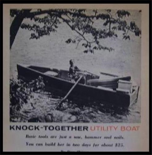 Utility boat row outboard - boat, row/outboard