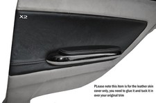 Grey stitch rear door card - grey,