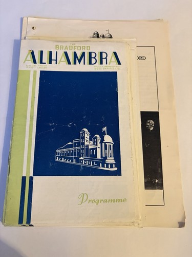 Bradford alhambra programmes - bradford,
