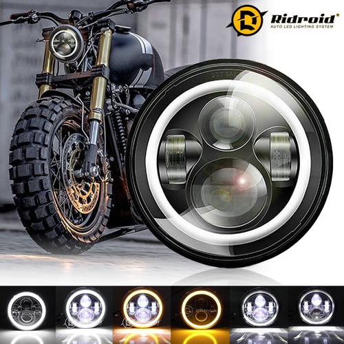 Round inch led motorcycle - 7",