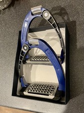 Blue Safety Stirrups - Aluminium - Quick Release - **Slight Damage** Bargain.
