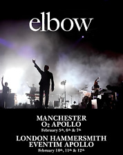 Elbow  Music Concert Souvenir Wall Art  Memorabilia gift A5,A4,A3