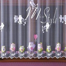 Kids Net Curtain Owls Sold by