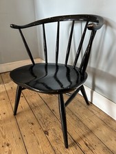 Ercol mid century cowhorn chair 