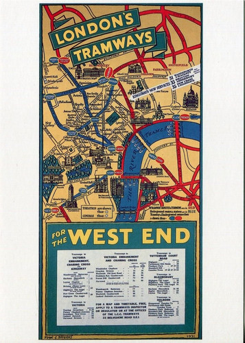 Tramways map west - west, london