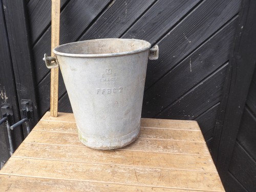 Vintage galvanised bucket with - bucket,