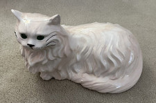 Vintage Porcelain White Cat