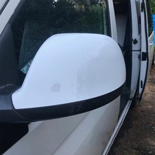 1x LEFT PASSENGER DOOR WING MIRROR COVER WHITE CAP FOR VW TRANSPORTER T5 T5.1 T6