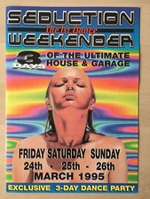 Seduction Weekend Rave Flyer 1995 Vauxhall Park Holiday Centre Great Yarmouth
