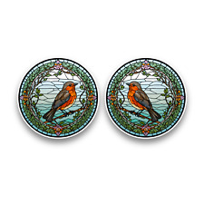 2x Small Robin Wild Bird