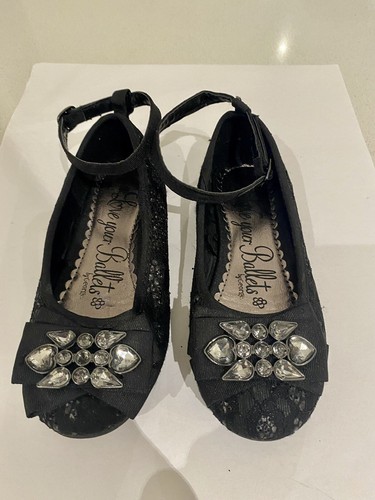 Girls george black lace - black,