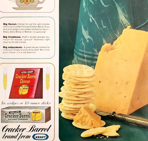 1964 kraft cracker barrel - cracker,
