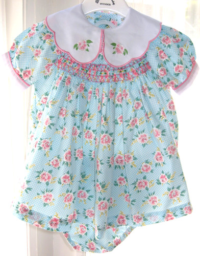 Baby girl floral - girl, smocked