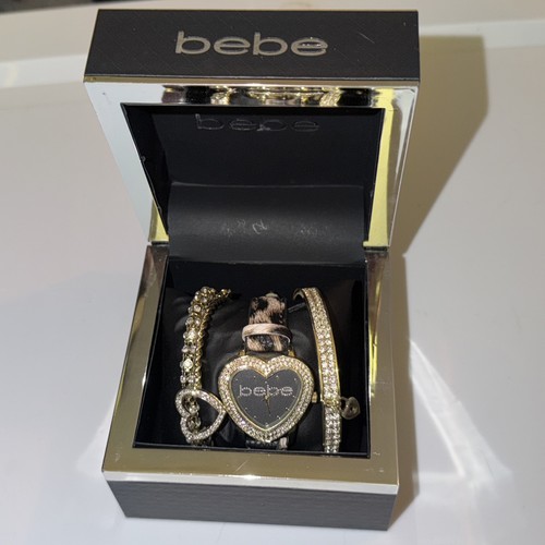 Bebe leopard print watch with - leopard,