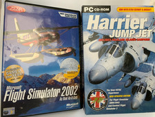 Flight Simulator Game 2002  + Harrier Jump Jet PC CD ROM Used Free delivery