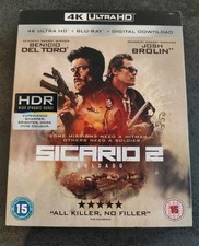 SICARIO 2 SOLDADO 4K + BLU RAY + SLIPCOVER NEW SEALED UK RELEASE