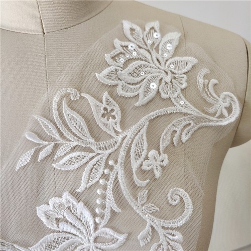 Sequin floral embroidery - sequin,