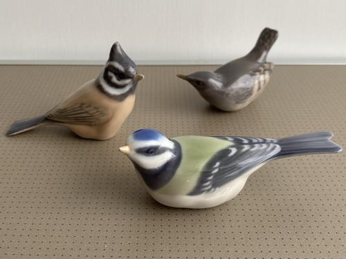 Three royal copenhagen bird - royal,