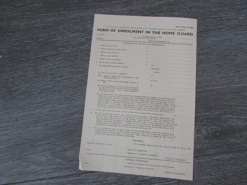 Form enrolment the home - of,