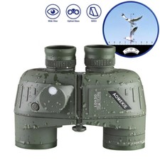 10X50 Binocular Navy Telescope with Compass  Rangefinder Telescope For Hunting