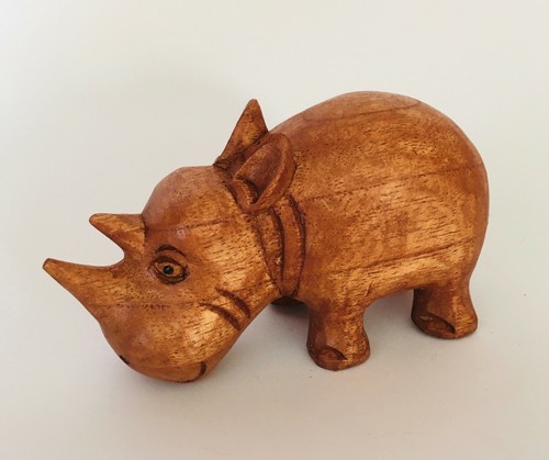 Wooden rhino sustainable - wooden, suar