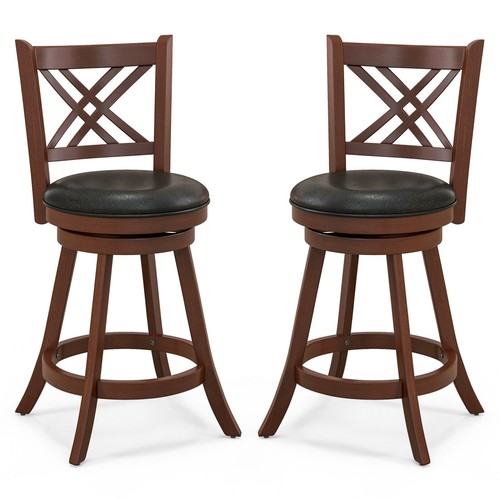 2pcs swivel bar stools - 2pcs,
