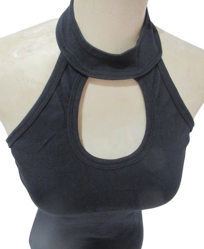 Vintage lycra black halterneck - vintage,