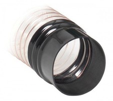 Record Power 100mm Easy Fit Hose Cuff for Dust Extractors - Black, 10cm Insid...