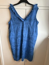 NEXT Blue Floral Linen Blend